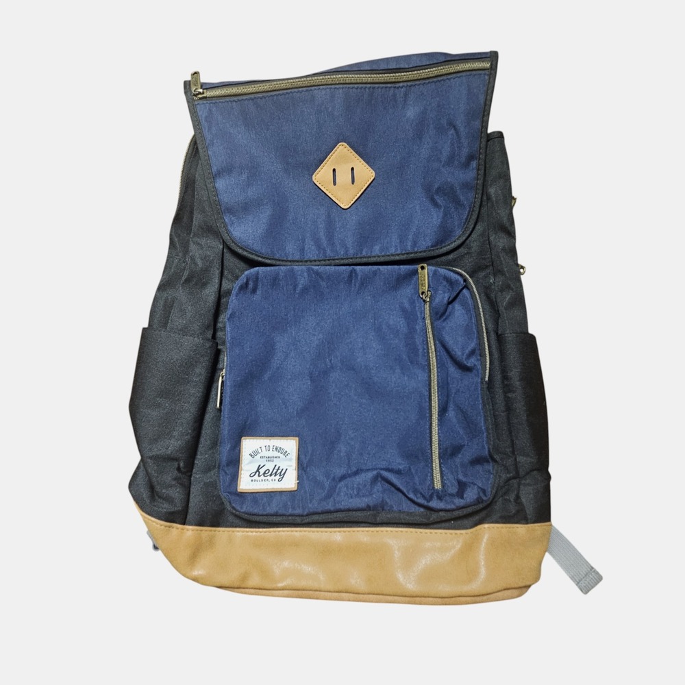 Kelty Flap Backpack Daypack 20" x‎ 15" Logo Patch School Outdoor Casual Hiking